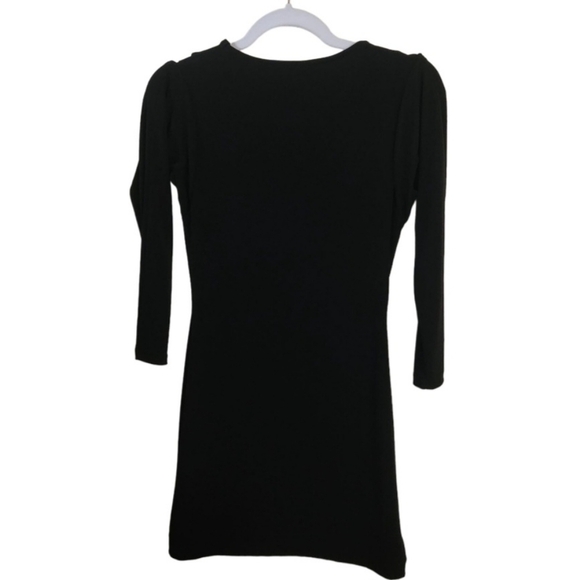 Factory By Erik Hart Black Bodycon Dress Cut Out Shoulders Size M - Picture 2 of 7
